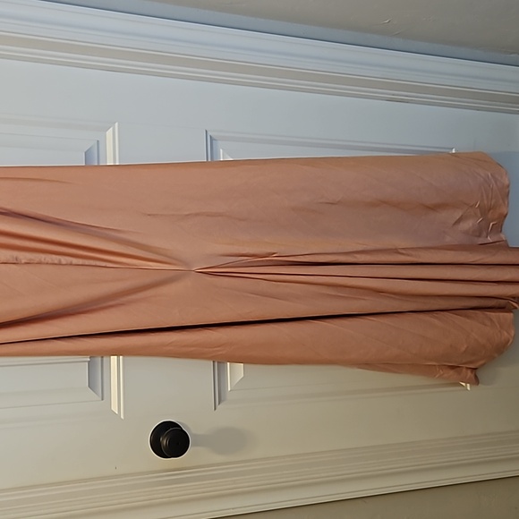 *NWT* Cynthia & Sahar One Shoulder Asymmetrical Cowl Back Satin Mermaid Dress - Picture 10 of 14